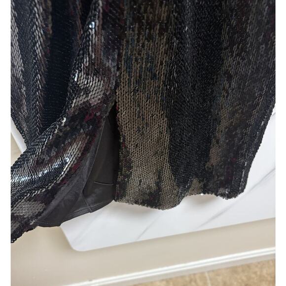 Bardot Black Sequin Bodycon Cocktail Dress | Size 6 Small | NYE Party Glam - Picture 7 of 7